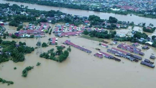 Ribuan Rumah Terendam Banjir di Sulawesi Selatan