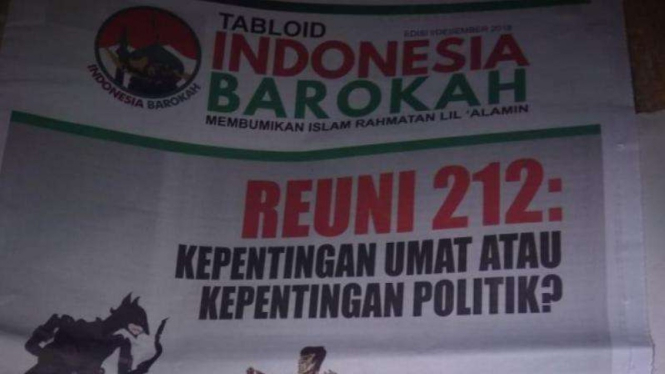 Tabloid Indonesia Barokah menyebar di masjid-masjid Bekasi.