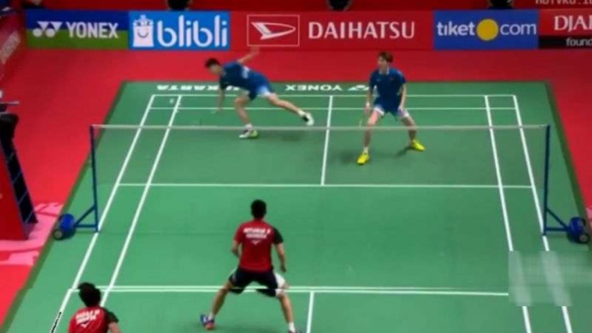 Mohammad Ahsan/Hendra Setiawan Vs Li junhui/Liu Yuchen.