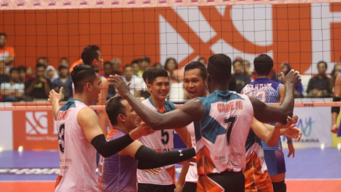 Tim putra Jakarta BNI 46 di Proliga 2019