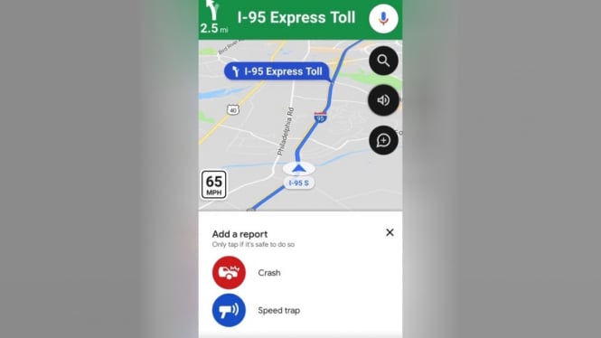 Fitur andalan Waze nongol di Google Maps.