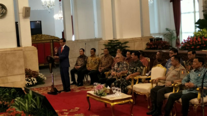 Mantan Kapolri dan Panglima TNI hadiri Rapim di Istana Negara