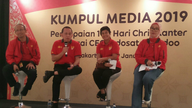 Para pembicara di acara Kumpul Media 2019