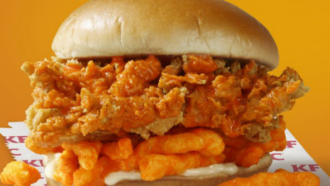 Sandwich Cheetos KFC.