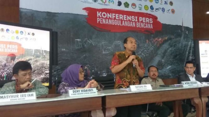 Kepala Pusat Data Informasi dan Humas BNPB, Sutopo Purwo Nugroho.