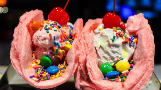 Biasa disajikan Pedas dan Berbumbu, Kini Ada Inovasi Taco Cotton Candy