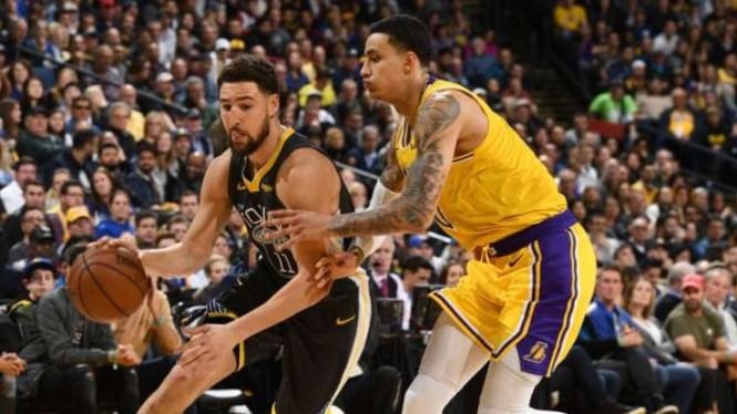 Pertandingn NBA antara Los Angeles Lakers melawan Golden State Warriors