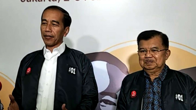 Presiden Joko Widodo dan Wakil Presiden Jusuf Kalla.