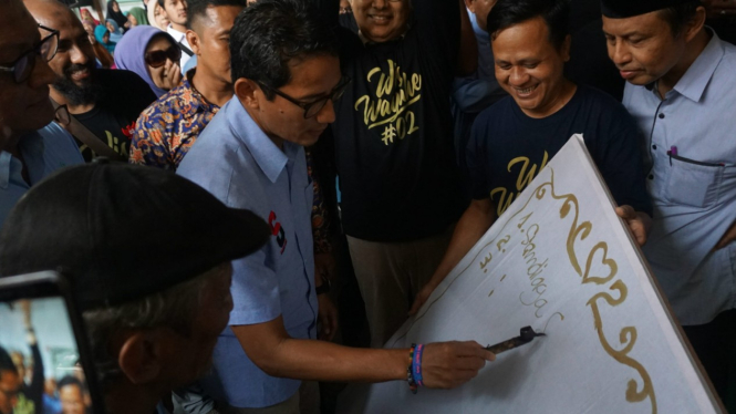 Cawapres nomor urut 02 Sandiaga Uno