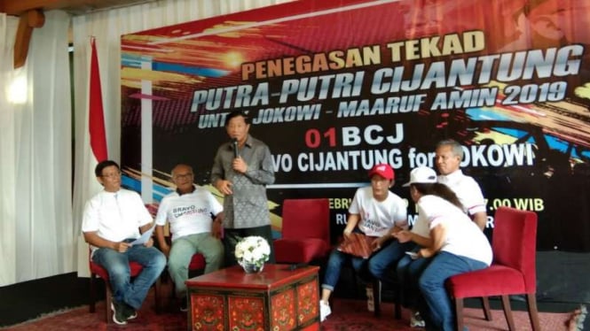  Agum Gumelar hadiri Deklarasi Dukung Jokowi-Ma'ruf