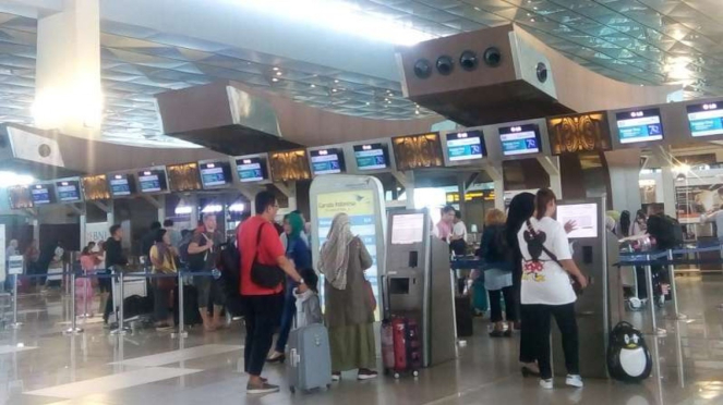 Suasana di Bandara Soekarno-Hatta, Selasa, 5 Februari 2019.