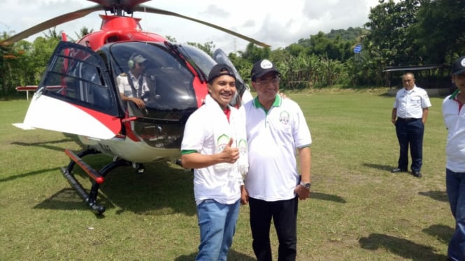 Syahrul Gunawan pertama kali naik helikopter
