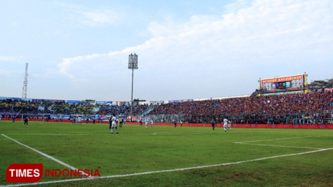 Suasana Stadion Kanjuruhan Kabupaten Malang (Foto: Tria/TIMES Indonesia)