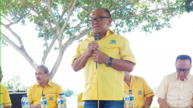 Ketua Dewan Pembina Partai Golkar, Aburizal Bakrie. 