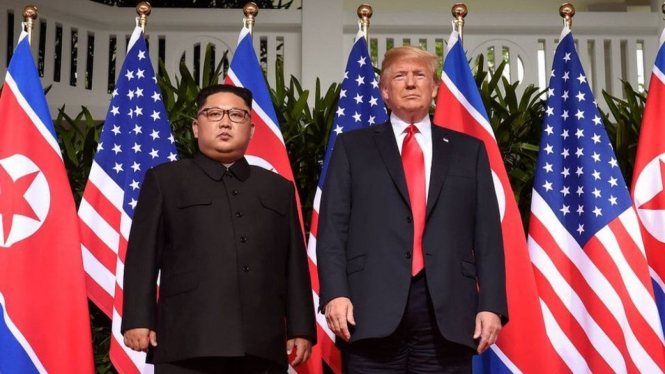 Kim Jong-un dan Donald Trump akan bertemu untuk kedua kalinya pada tanggal 27-28 Februari.-Getty Images.