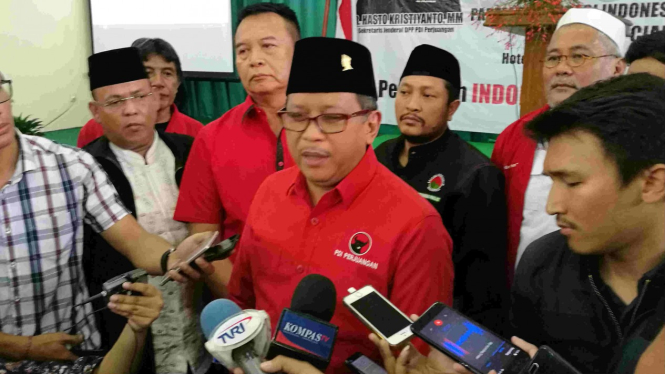 Sekjen PDIP Hasto Kristiyanto dan elite PDIP safari politik ke Jabar.