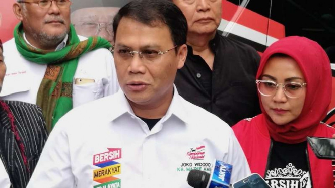Ahmad Basarah saat menjadi Juru Bicara Tim Kampanye Nasional Joko Widodo-Ma'ruf Amin.