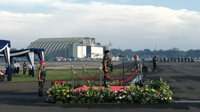 Panglima TNI Marsekal TNI Hadi Tjahjanto memimpin operasi Gaktib 2019