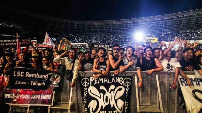 sorot musik konser band pertunjukan slank