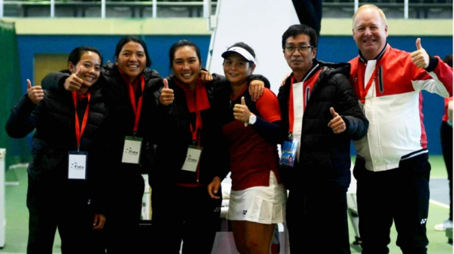 Tim Piala Fed Indonesia di laga Grup I zona Asia/Oceania