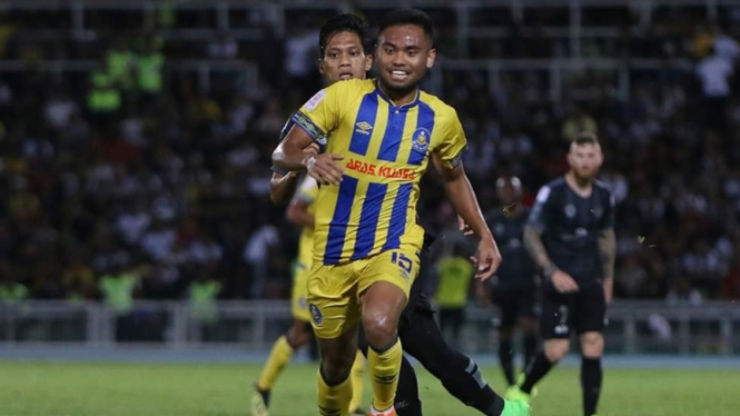Saddil Ramdani saat Pahang FA melawan Terengganu