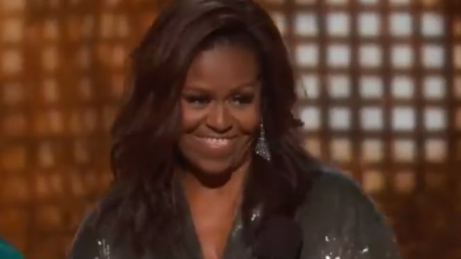 Michelle Obama di Grammy Awards 2019.