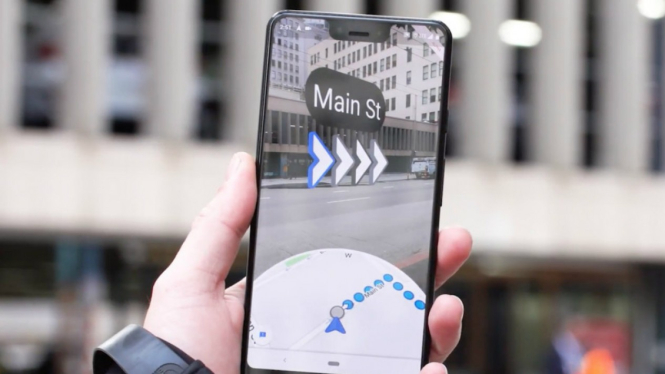 Teknologi AR pada Google Maps