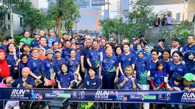 Acara Charity Run 5K 'Run for Hope’, di Jakarta, Minggu (10/02/19).