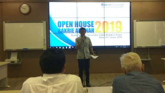 Ketua Bakrie Amanah, Hendrayanto Marta Sakti, dalam acara Open House Bakrie Amanah 2019.