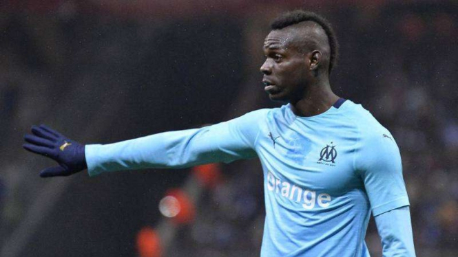 Mario Balotelli saat berseragam Olympique Marseille.