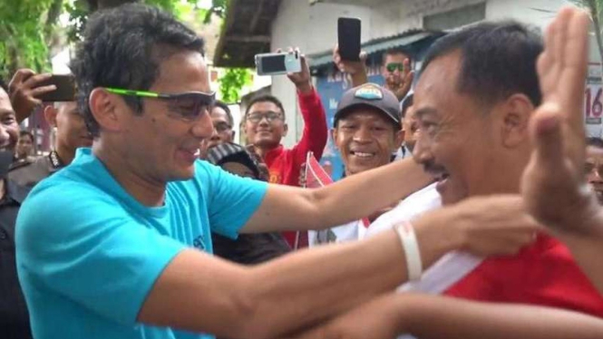 Calon wakil presiden nomor urut 02, Sandiaga Uno.