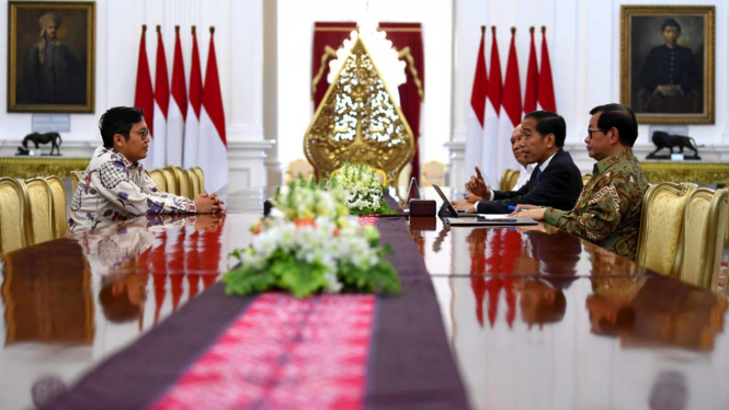 CEO Bukalapak Achmad Zaky Bertemu Presiden Joko Widodo di Istana Negara
