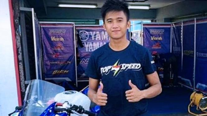 M Zaky pebalap nasional road race asli Bondowoso yang jadi korban penusukan (FOTO: Istimewa)