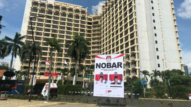 Lokasi nobar debat kedua pilpres 2019 di Senayan, Jakarta.