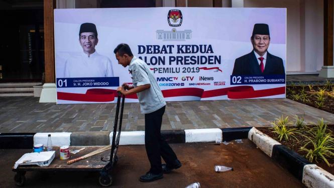 Persiapan debat Pilpres 2019.