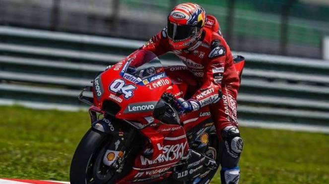 Pembalap Mission Winnow Ducati, Andrea Dovizioso