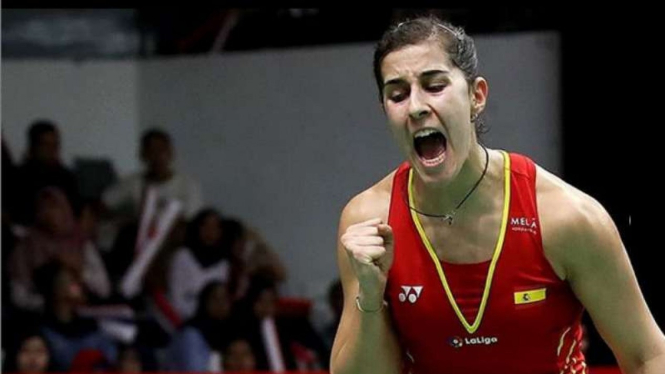 Tunggal putri Spanyol, Carolina Marin.