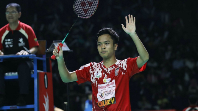 Pebulutangkis Anthony Ginting meriahkan Superliga Badminton 2019