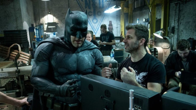 Ben Affleck sebagai Batman dan sutradara Zack Snyder
