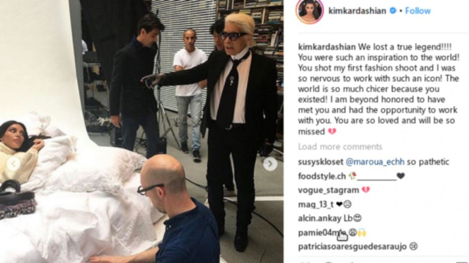 Pemotretan Kim Kardashian dan Karl Lagerfeld 