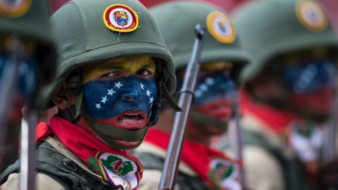 Militer Venezuela memainkan peranan lunci dalam konflik sosial dan politik di negara tersebut.-Getty Images