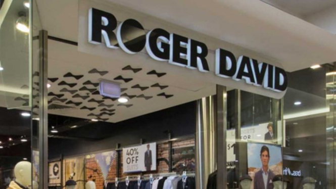 Toko pakaian Roger David adalah salah satu perusahaan yang bangkrut di Austraalia baru-baru ini.