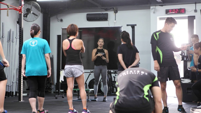 Salah satu program fitness coach startup Wellnez 
