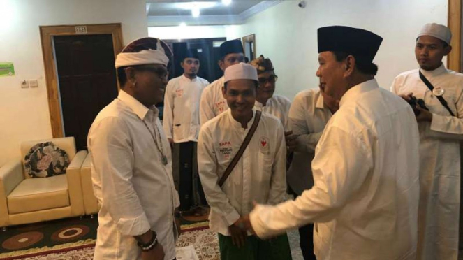 Pertemuan Prabowo Subianto dengan Suhartono.
