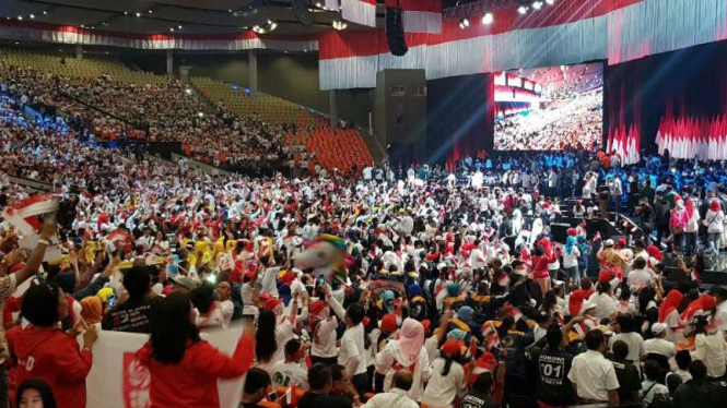 Jokowi pidato di SICC, Bogor, Jabar