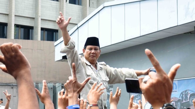 Calon Presiden nomor urut 02, Prabowo Subianto