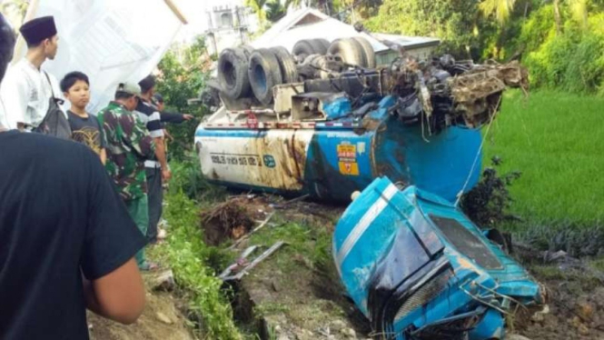 Kecelakaan maut di Solok, Sumatera Barat, Rabu, 27 Februari 2019.