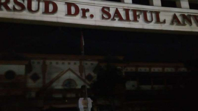 Gelap gulita di RSUD SA Malang usai terjadi kebakaran