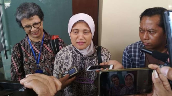 Komnas Perempuan di Markas Polda Jatim, Surabaya, pada Kamis, 28 Februari 2019.