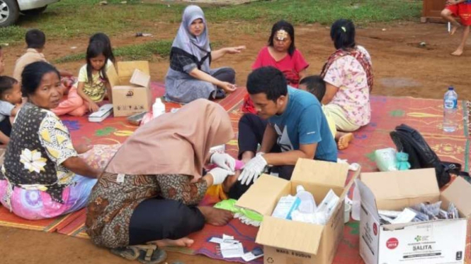 Warga korban gempa Kabupaten Solok Selatan 